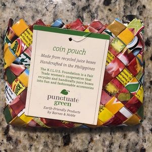 NWT Coin Pouch made from Recycled Juice Boxes